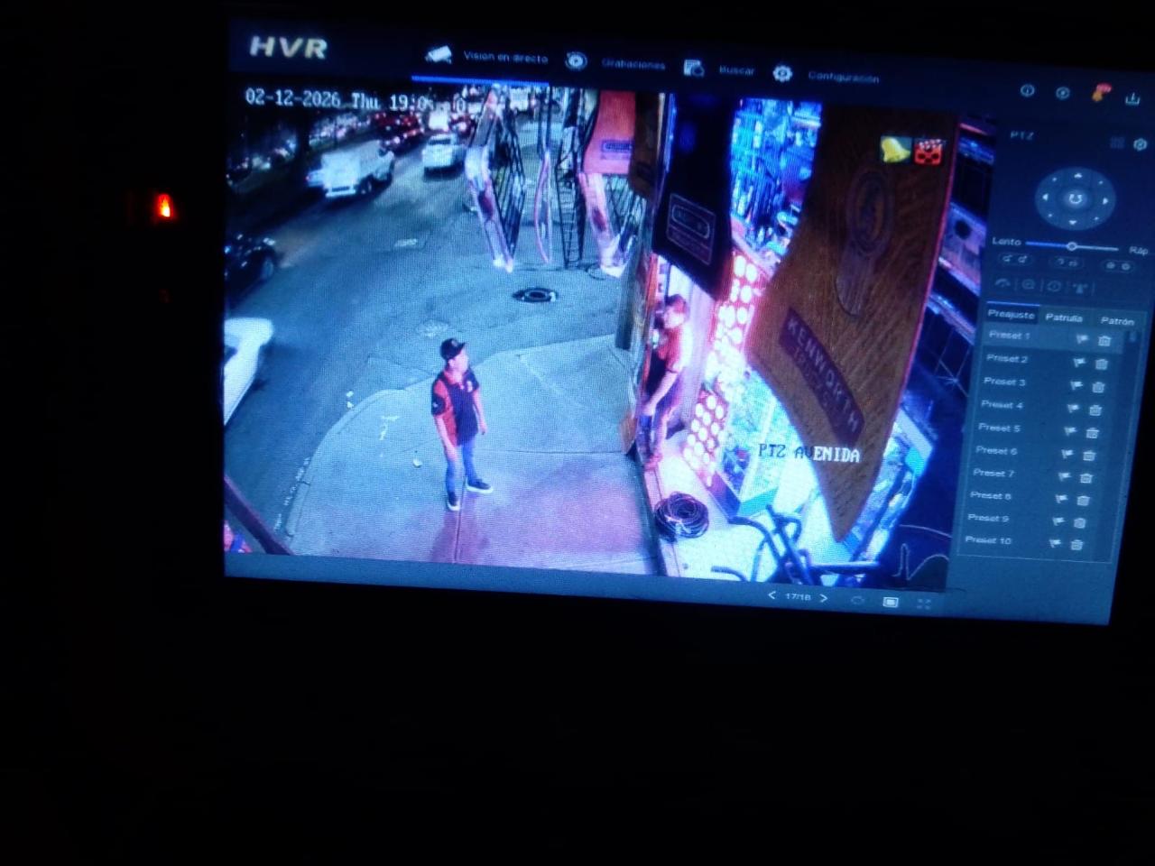Visión nocturna de cámara de seguridad